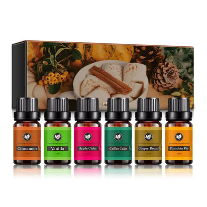 6/12/14/20Pcs Pure Essential Oils Natural Plant Aroma Essential Oil Diffuser Eucalyptus Vanilla Mint Eucalyptus Rose Tea TreeOil