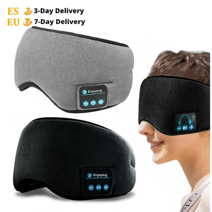 Travel Rest Aid Eye Mask Sleeping Eye Cover Padded Soft Eyes Mask Blindfold Eyepatch Bluetooth Music Eyepatch Relax Beauty Tools